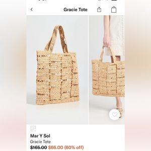 NWT Mar y Sol Gracie tote.